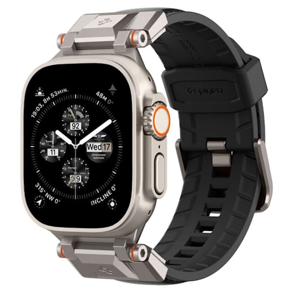 Armbandsur Spigen DuraPro Armor PU för Apple Watch 42/44/45/49 mm (svart)