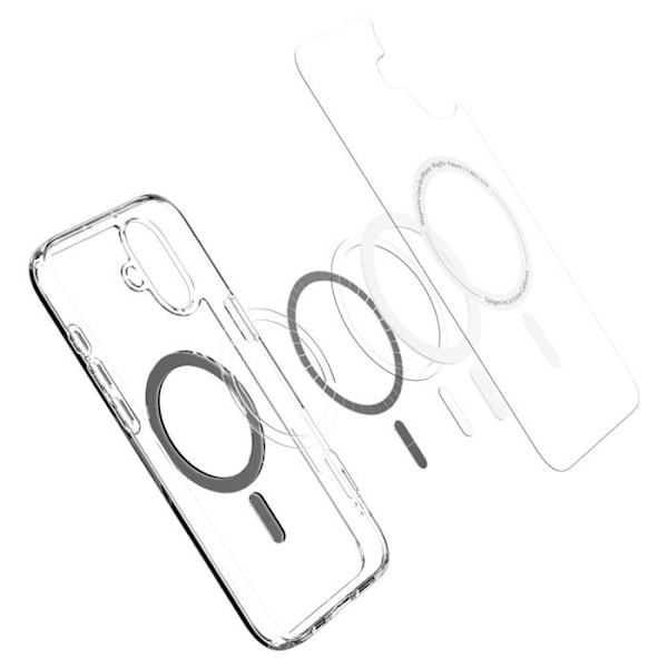Coque Spigen Ultra Hybrid MagSafe för iPhone 16 Plus (Svart) Svart