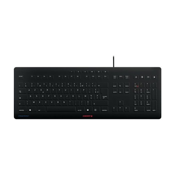 Tangentbord - CHERRY - CHERRY STREAM - USB - Franska - CHERRY SX-brytare - Svart