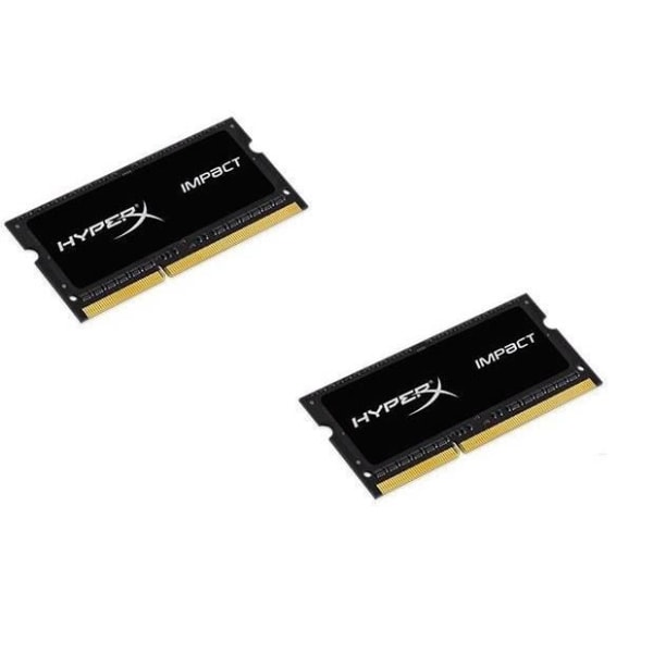 KINGSTON HyperX Impact RAM-modul - 16 GB (2 x 8 GB) DDR3L SDRAM - CL11 - 1,35 V - Obuffrad - SoDIMM