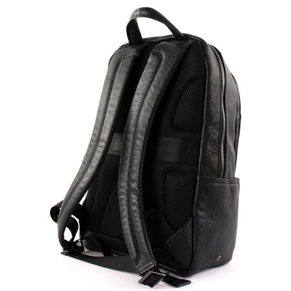 Ryggsäck - PIQUADRO - Black Square - Läder - Svart - 40x29x12 cm - Unisex svart