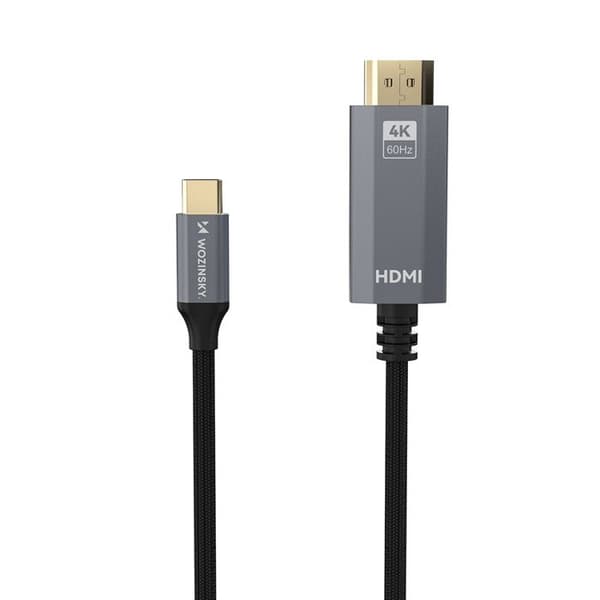 USB-C - HDMI 4K 60 Hz 1,8 m - Svart