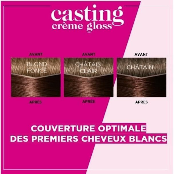 L'OREAL PARIS Casting Hårfärg - Cream Gloss Choco Ganache 525 Choklad Ganache