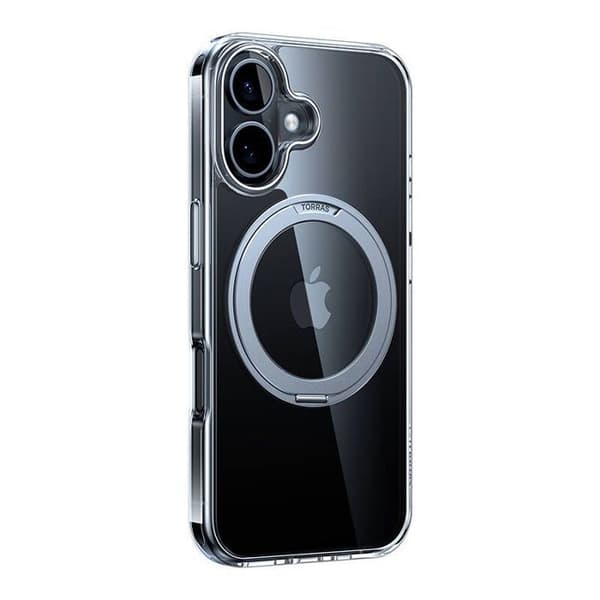 Fodral för surfplatta - TORRAS - Ostand Pro - Transparent - Plast - iPhone 16 Plus Transparent