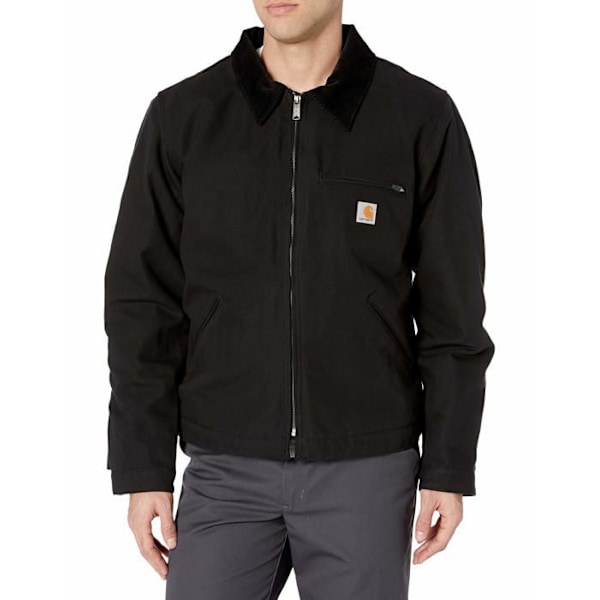 Carhartt - 103828-BLK-2XL - Detroit Män Relaxed Fit Heavy Canvas Jacka med Quiltat foder Svart XXL