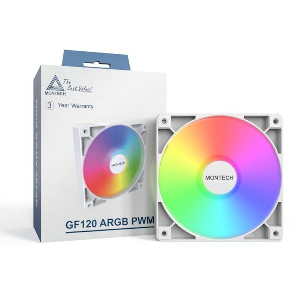 Montech GF120 ARGB PWM Vit