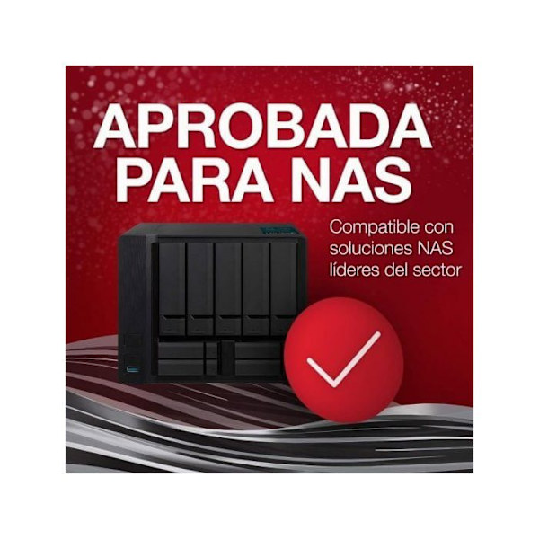 NAS HDD Intern hårddisk - SEAGATE - IronWolf 2 TB - 5900 RPM - 256 MB Cache