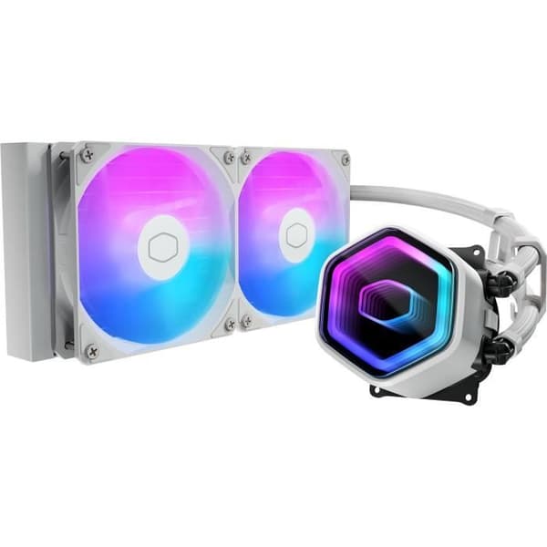 COOLER MASTER - MasterLiquid 240 Core II White Edition - Vattenkylning AIO - Fläktar 120mm