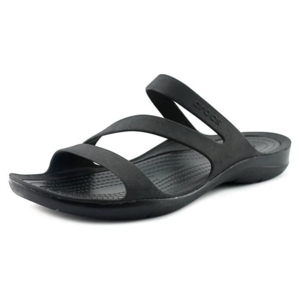 Crocs Swiftwater sandaler för kvinnor - Svart - Syntet - Bekväm och halkfri Svart 38 1/2