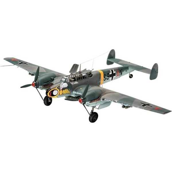 Militärflygplansmodell - REVELL - Messerschmitt Bf110 C-7 - 423 delar - skala 1/32 Unik