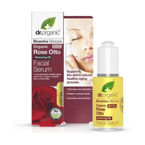 Dr. Organic+Organic Rose Face Oil, 50 ml - Olio Viso 50 ml olja