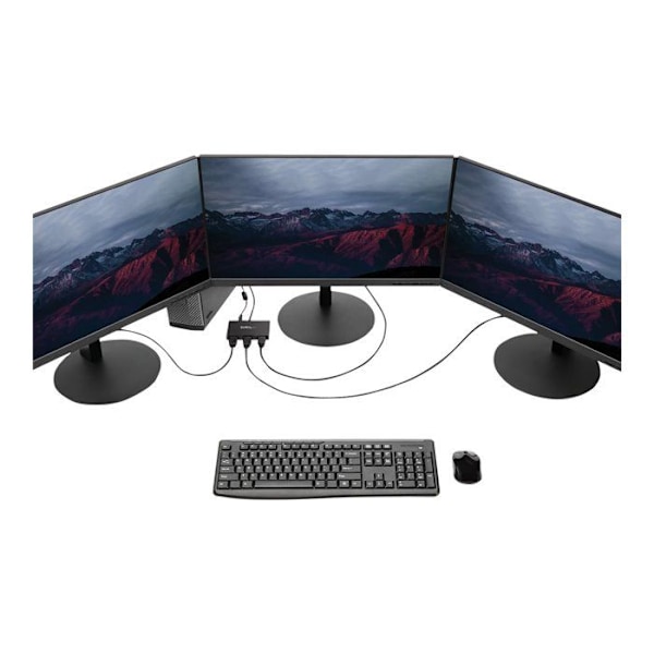 MST Splitter Hub - STARTECH.COM - MSTDP123HD - 3x HDMI - DisplayPort 1.2 - Svart