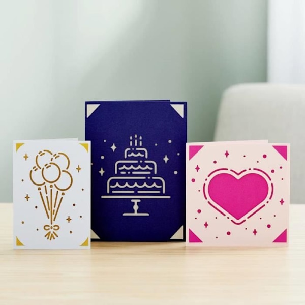 Princess R40 Instickskort - CRICUT - Blå - Rektangulär