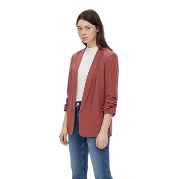 Pieces Boss dam 3/4 blazer - äppelsmör äppelmos S