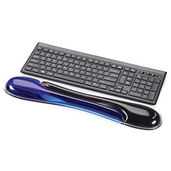 Kensington Duo Gel Handledsstöd Wave Keyboard Handledsstöd (svart/blått) - K62397AM
