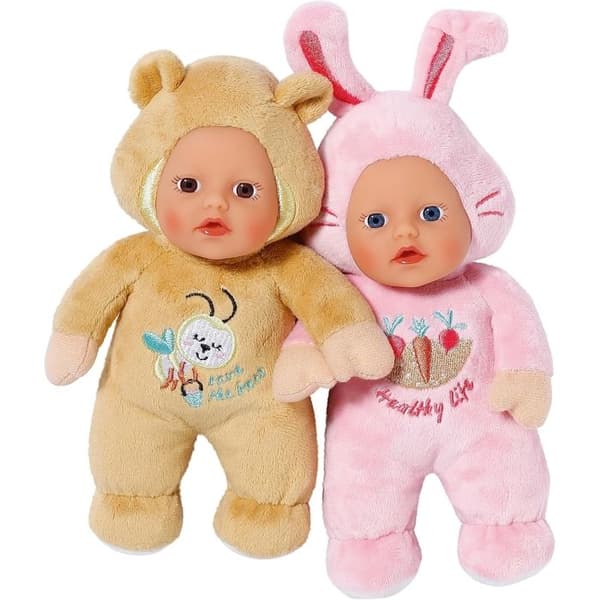 Babyfödd - Söt docka 30 cm Rosa, brun