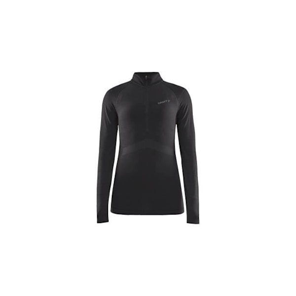 T-Shirt Dam - CRAFT - BE Active Intensity - Långärmad - Dragkedja - Svart Svart M