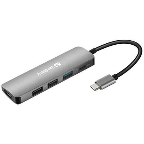 USB-C DOCK HDMI+3XUSB+PD 100W SANDBERG 136-32