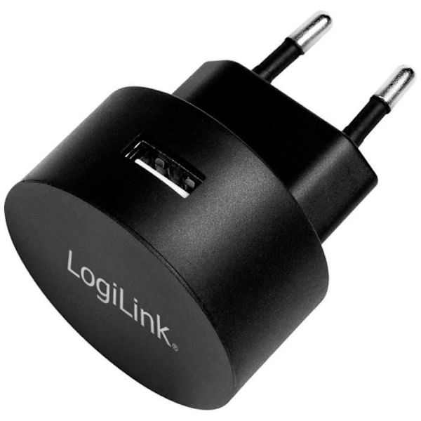 USB-laddare - LogiLink - PA0217 - Snabbladdning - 1 x USB-A - 2100 mA Svart