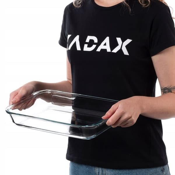 Värmebeständig glasform - KADAX - Liten rektangulär - 2,2 L - Borosilikatglas - Ugnssäker