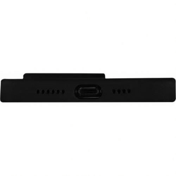 Fodral - DBRAMANTE1928 - Monaco - MagSafe kompatibel - iPhone 15 - Svart - Halvstyv - Blank - Elegant Svart