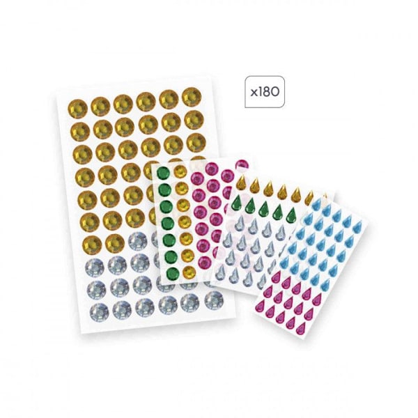 Min Konst & Hantverk – Från 3 År – Stora Strass – 4 Tavlor – Kreativ Kit för Barn