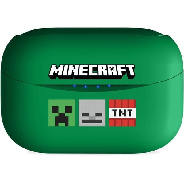 Hörlurar - OTL TECHNOLOGIES - TWS Minecraft grön / vit