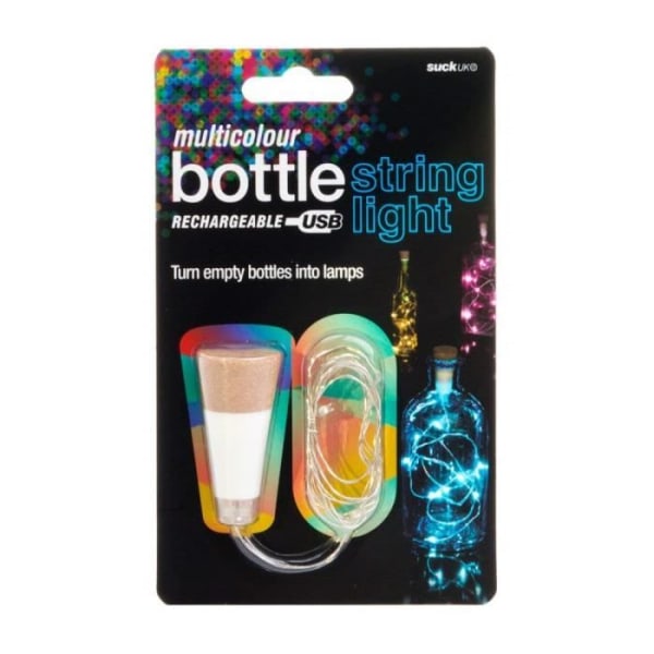 Flasksnöre Ljus Flasklampa Garland — Flerfärgad, plast