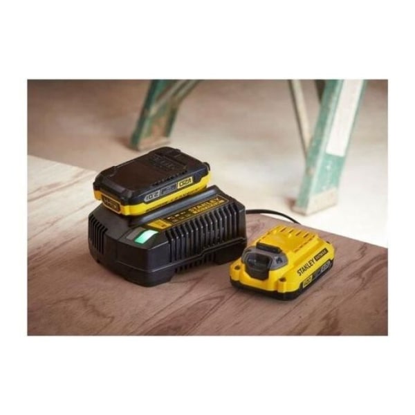 Stanley - V20 Slagborrskruvdragare 80 Nm BORSTLÖS - Litium 18V - 2 4A batterier - SFMCD721M2K-QW