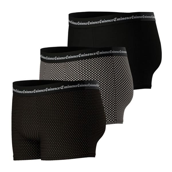 3-pack herrboxers Business Print Eminence Kamel-Negro M