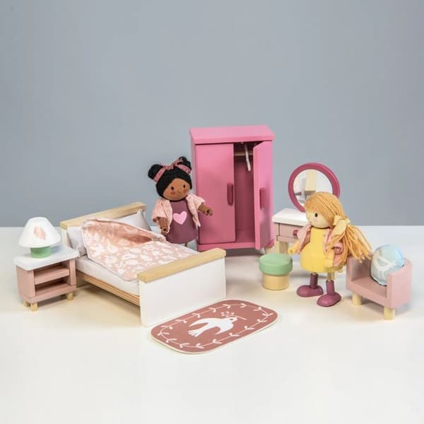 Tender Leaf Toys junior dockskåp 15 delar Rosa