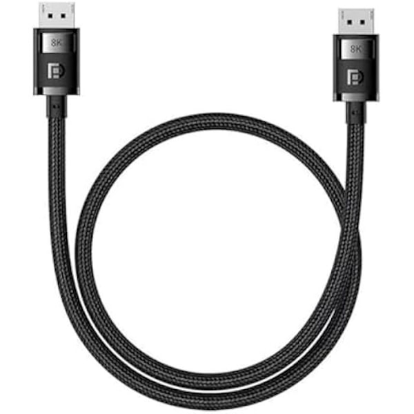 Video DP 8K Kabel - BASEUS - 2m - Svart - Högupplöst överföring - DisplayPort-kontakter