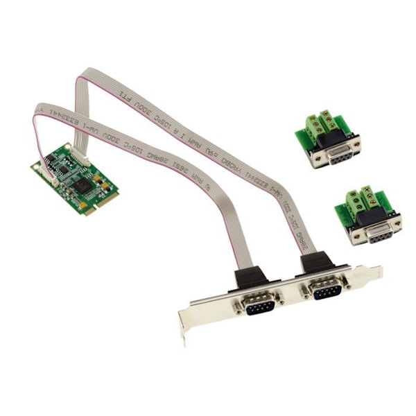 Kontrollkort - EXAR - XR17V352 - 2 serieladdare RS422 RS485 - Mini PCI Express - DB9
