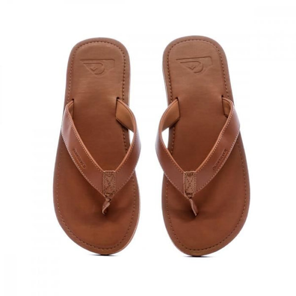 Tongs för män - Quiksilver - Molokai Nubuck - Brun - Sula med halkskydd - Mocka-Nubuck Brun 42