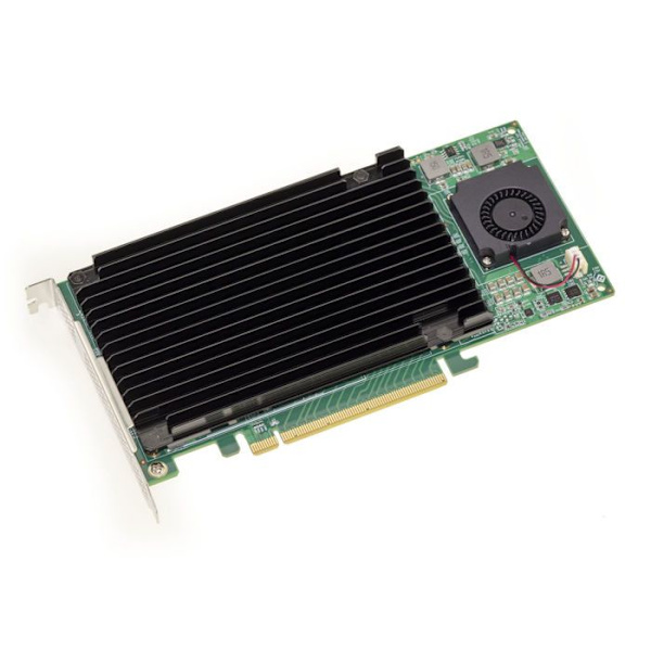 M2 PCIe x16-kontrollkort för 4 M.2 NVMe M Key SSDs med PLX PEX 8747 Chipset - 32GB för varje SSD, 128G totalt.