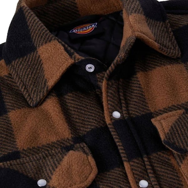 Dickies PORTLAND - Kaki / Svart quiltad skjorta Kaki XXL