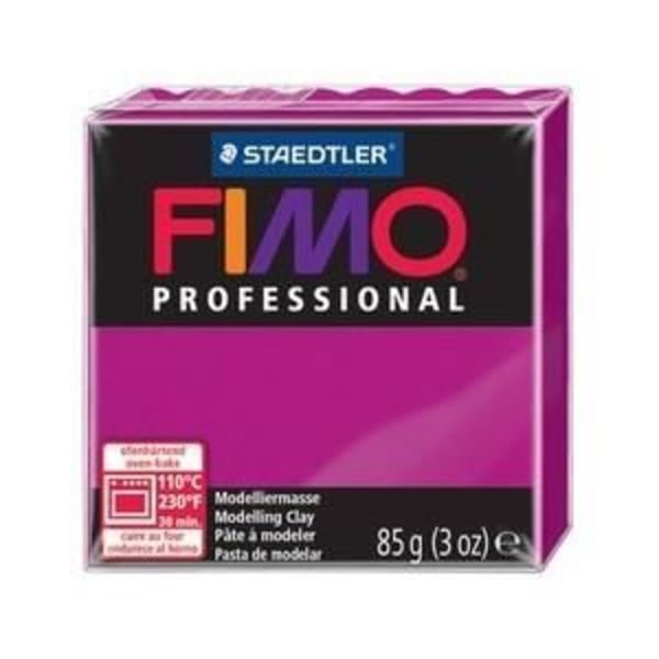 Fimo professionell modelllera, vinröd, 85 g