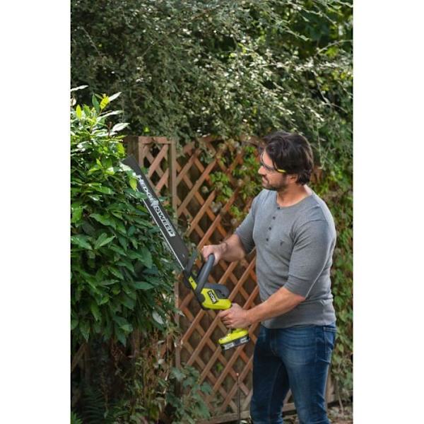 RYOBI - LINEA 18V ONE+ häcksax - in-line design - 50 cm blad - 24 mm avstånd - utan batteri eller laddare - RY18HT50A-0 grön/antracit