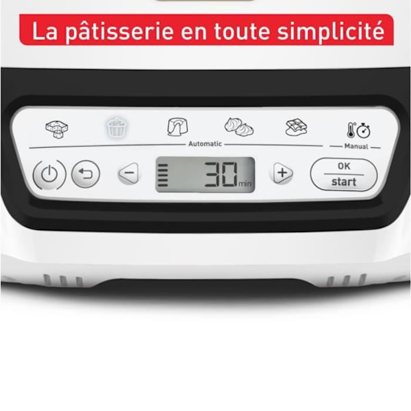TEFAL Intelligent Cake Machine, 5 exakta program, non-stick pan, 6 Creabake muffinsformar, Cake Factory KD804910