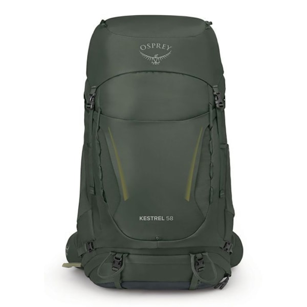 Osprey Kestrel 58 L/XL Ryggsäck - Olivgrön - Ergonomisk - Regnskydd ingår - Vandring olivgrön