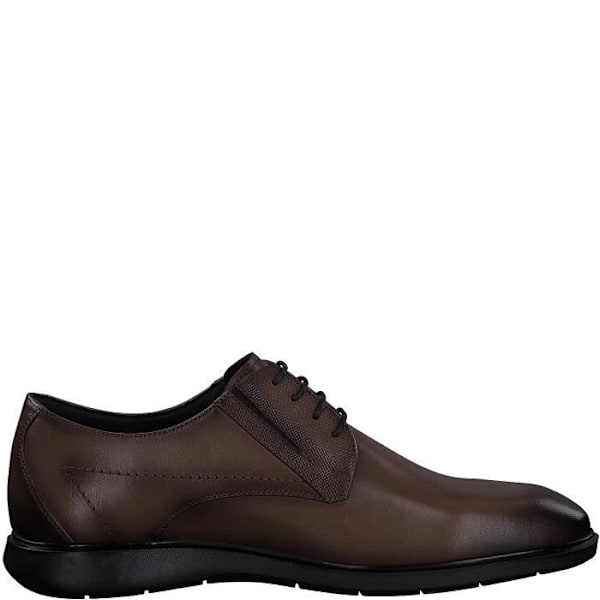 Derby-skor - S.Oliver - 13609-41 - Läder och Textil - Brun - Kilklack kastanj 45