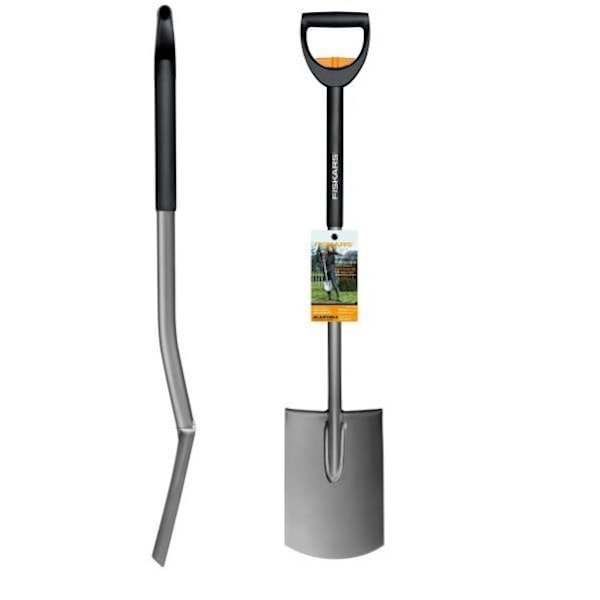 FISKARS Smartfit™ teleskopisk spade med rak kant i borstål