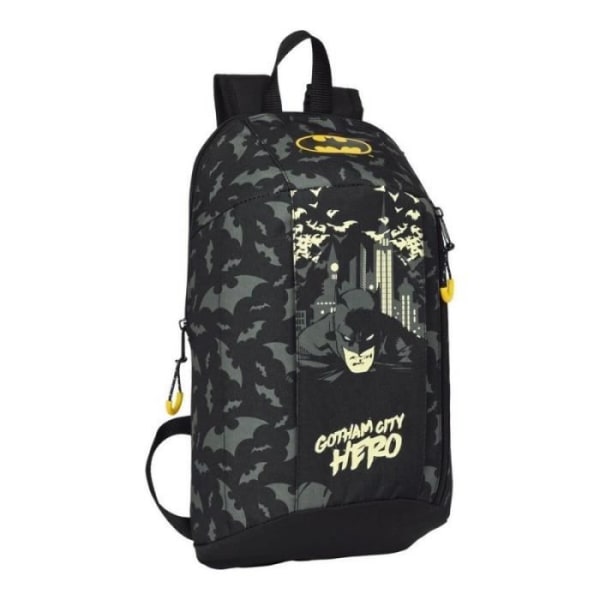 Ryggsäck - Batman - Hero Black - 22 x 39 x 10 cm - Ergonomisk stoppning - 10 L Svart
