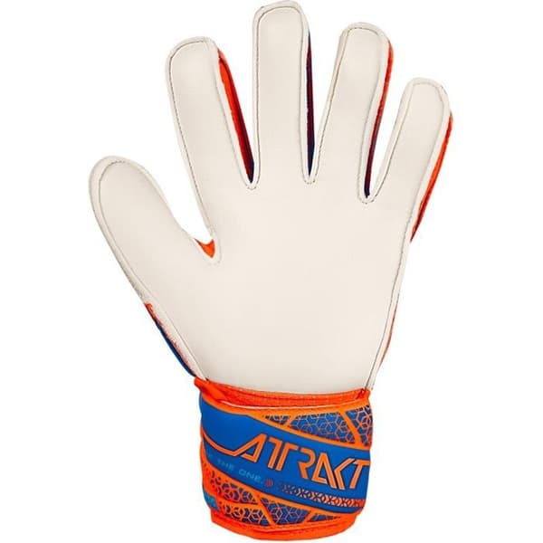 Reusch Fotbollsmålvaktshandskar Barn Attrakt Solid chocker orange/blå M