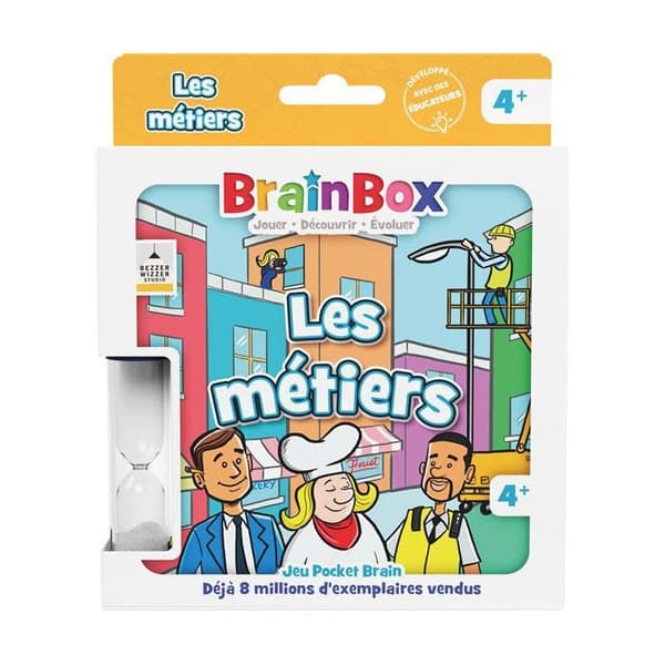 Asmodee BrainBox Pocket memoryspel: Professions Flerfärgad