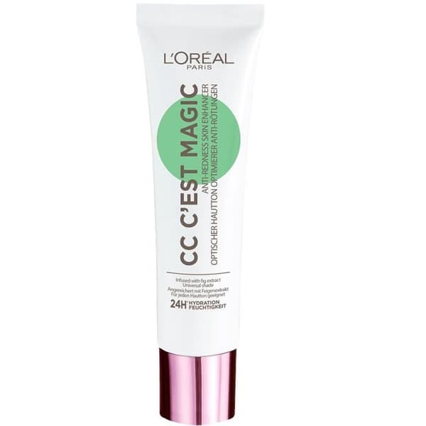 Foundation - L'OREAL - CC C'est Magic - Anti-rougeurs - 30mL - Känslig hud Grön