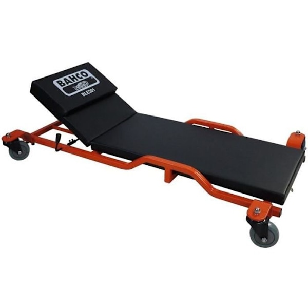 Inspektionsvagn - BAHCO - 135 kg modell - Minsta höjd 120 mm - 4 svängbara hjul - Komfort med hög densitet