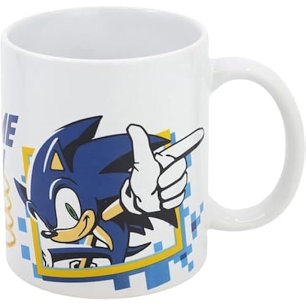 Keramisk mugg - Stor - Sonic Game On WH - 325 ml - Vit - För vuxna Vit