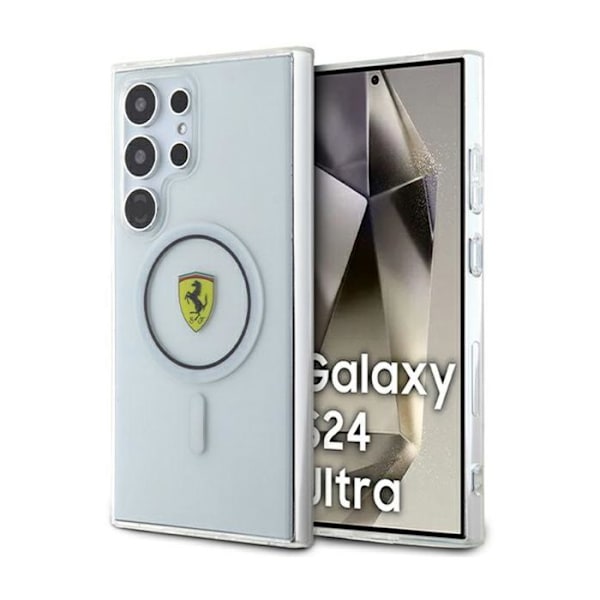 Telefonfodral - Ferrari - IML Transp Inner Circle Line MagSafe - Transparent - Mjuk - Stötskydd Transparent
