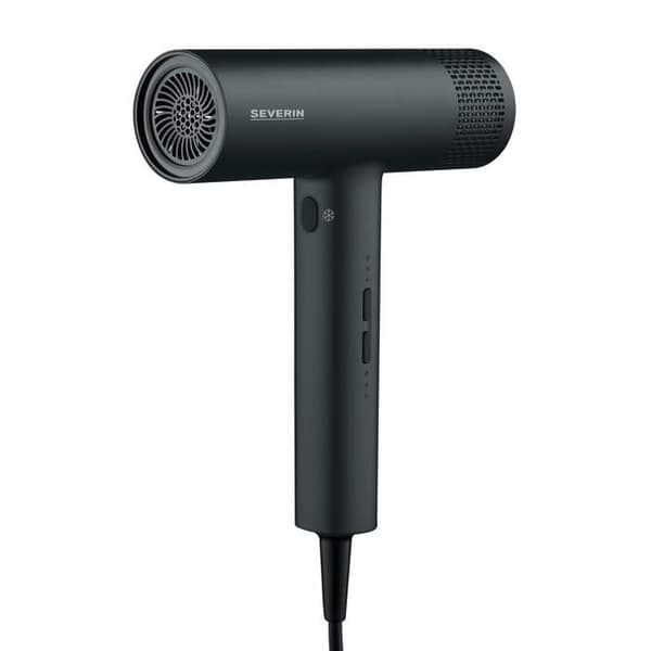 Ionic hårtork - SEVERIN - S-Style Speed Pro - Magnetisk koncentrator & diffusor - 2000 W - Matt svart - HT0170 Svart